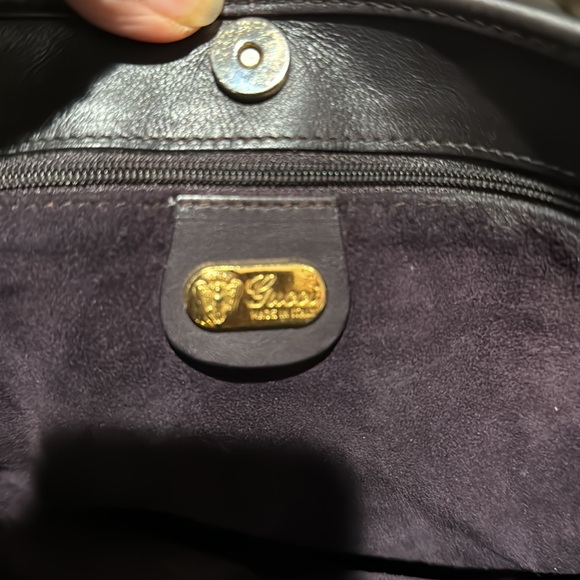 Old Gucci Interlocking Leather Micro Gg Shoulder Tote Bag - Picture 7 of 8